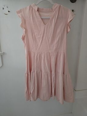 Light Pink Tiered Summer Dress